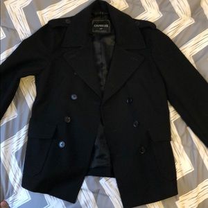 EXPRESS Wool-Blend Peacoat Size-S (Men)
